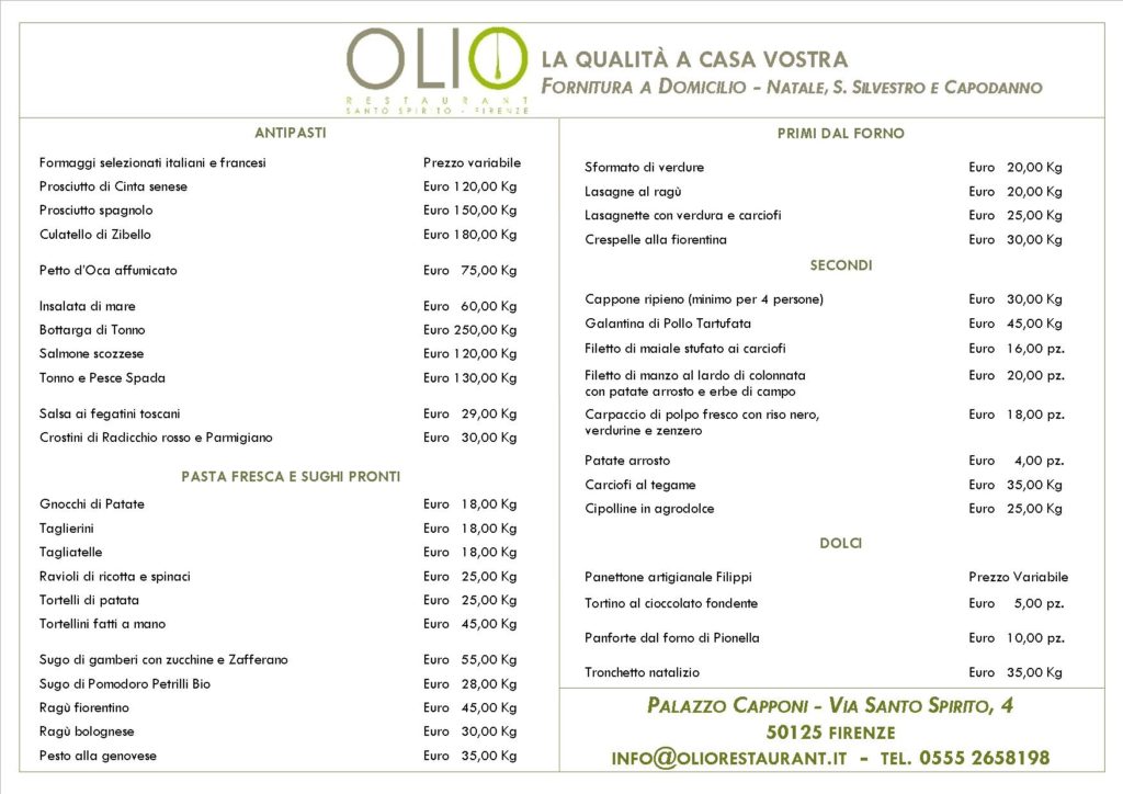 pg unica 2 1024x724 - Natale e Capodanno con Tuscan Excelsia e Olio Restaurant